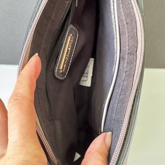 MKF Collection Pewter Crossbody Envelope Clutch Pouch Vegan Leather Crossbody - Picture 7 of 16